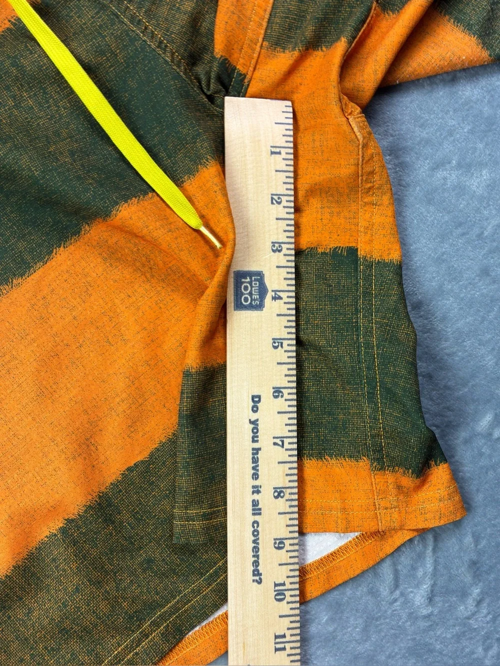 North Face Olas Board Shorts Size 36 Striped 9” Inseam Stretch Zip Pocket CMB9